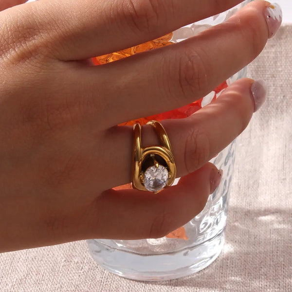 18k Gold Plated Charlotte Ring