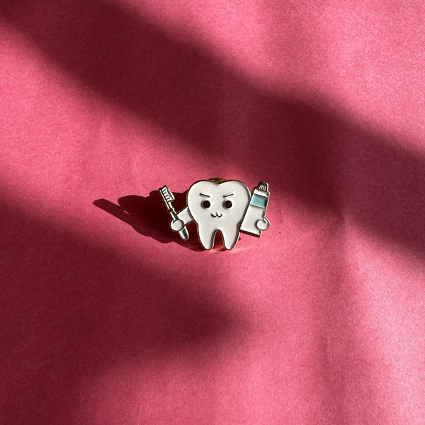 Dental Reminder Brooch Enamel Pin