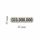 CEO Enamel Sticker