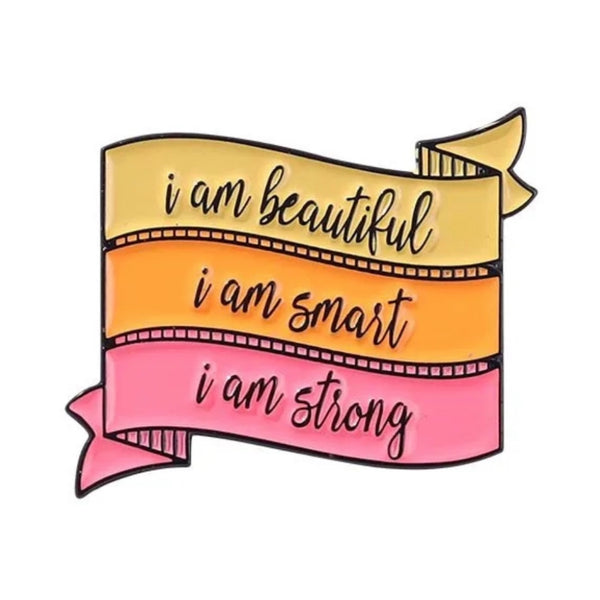 I Am Beautiful Brooch Enamel Pin