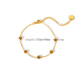 18K Gold Plated Rose Bracelet