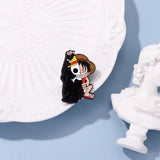 One Piece Luffy Anime Brooch Enamel Pin