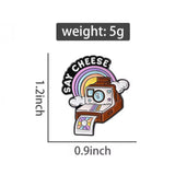 Say Cheese Camera Brooch Enamel Pin