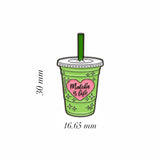 Matcha Is Life Metal Enamel Sticker