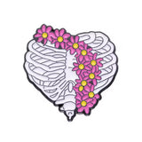 Ribcage Rosette Brooch Enamel Pin