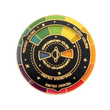 Colour Wheel Rotatable Brooch Enamel Pin