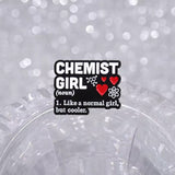 Chemist Girl Brooch Enamel Pin