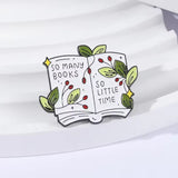 So Many Books Brooch Enamel Pin