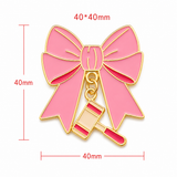 Justice Bow Brooch Enamel Pin