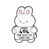Too Cute Bunny Brooch Enamel Pin