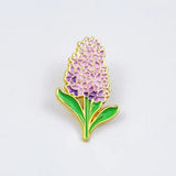Hyacinth Flower Brooch Enamel Pin