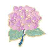 Hydrangea Brooch Enamel Pin