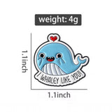 I Whale-y Like You Brooch Enamel Pin