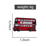 London Red Bus Brooch Enamel Pin