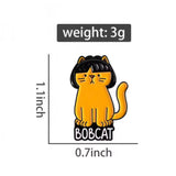 Bob Cat Brooch Enamel Pin