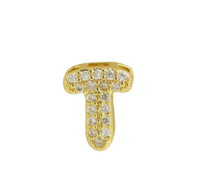 Small Bubble Initial Name Necklace