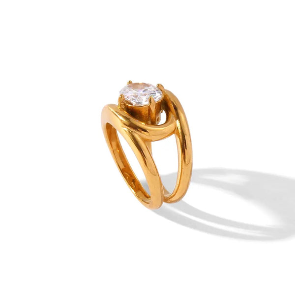 18k Gold Plated Charlotte Ring