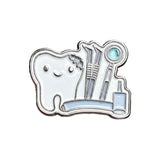 Dentist Metal Enamel Sticker