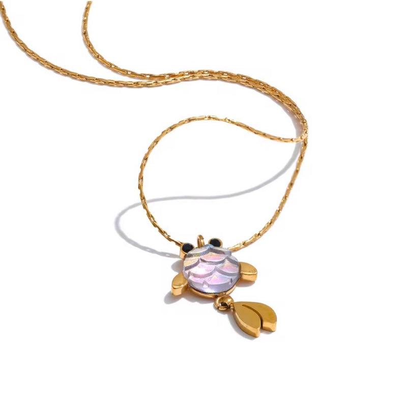 18K Gold Plated Fishy Necklace