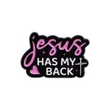 Jesus Has My Back Brooch Enamel Pin