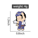 Meowchael Jackson Cat Brooch Enamel Pin