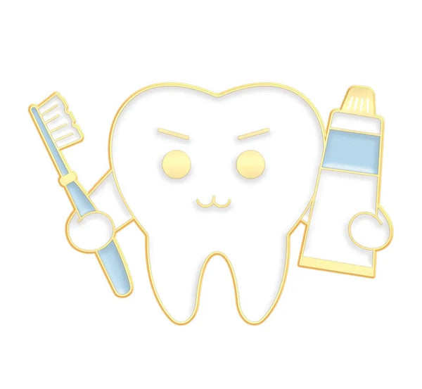 Dental Tooth enamel pin, best gift for dentists, enamel pin for dentists. denatl gift ideas, dental brooch India, enamel pins india 