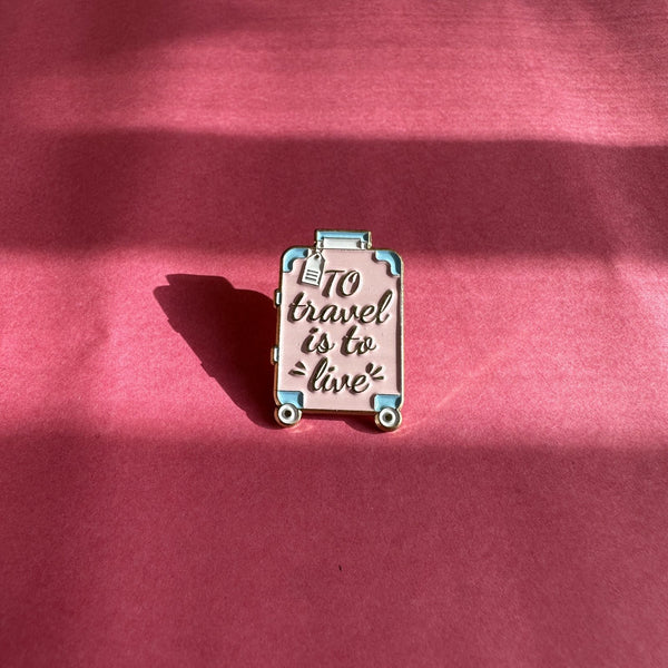 Travel Suitcase Brooch Enamel Pin