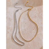 18K Gold Plated Tennis Necklace