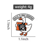 X-Ray Goose Brooch Enamel Pin