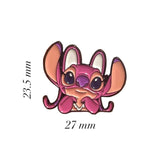 Angel Stitch Metal Enamel Sticker