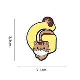 G Cat Brooch Enamel Pin