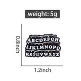 Alphabet Stranger Things Brooch Enamel Pin