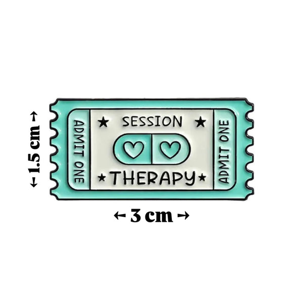 Therapy Session Brooch Enamel Pin