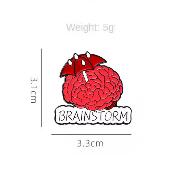 Brainstorm Brooch Enamel Pin