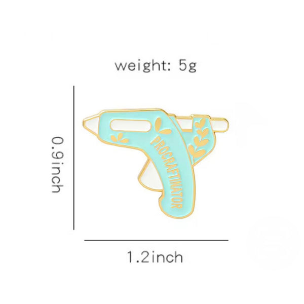 Procraftinator Brooch Enamel Pin