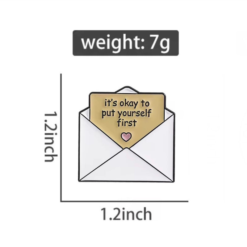 Put Yourself First Brooch Enamel Pin