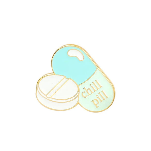 Chill Pill Brooch Enamel Pin