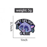 Sensitive Raccoon Brooch Enamel Pin