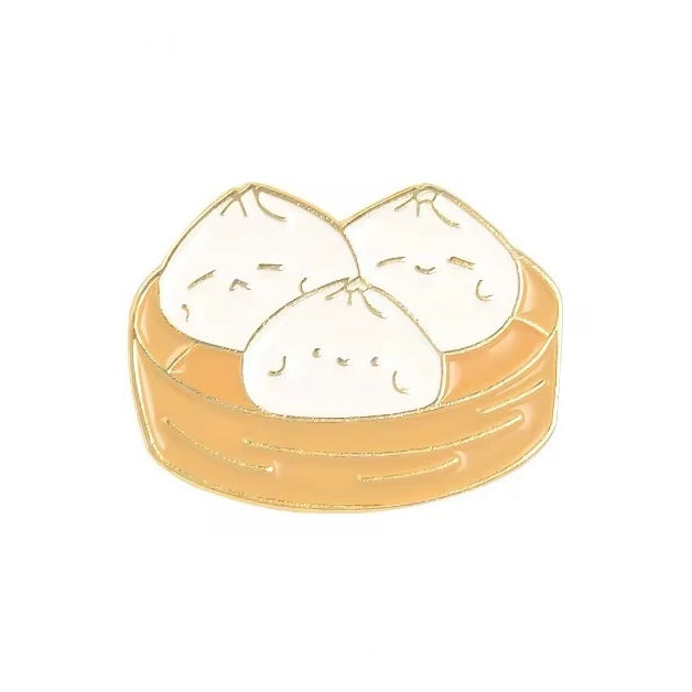 Momo Basket Brooch Enamel Pin