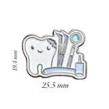 Dentist Metal Enamel Sticker