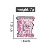 Certified Yapper Phone Brooch Enamel Pin