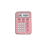 Girl Math Enamel Sticker