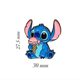 Ice Cream Stitch Metal Enamel Sticker