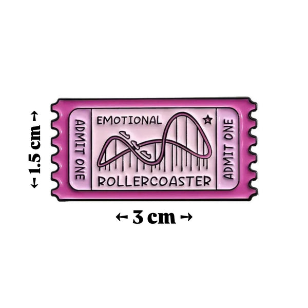 Emotional Rollercoaster Brooch Enamel Pin