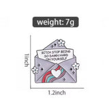 Stop Being Hard On Yourself Brooch Enamel Pin