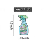 Human Repellent Brooch Enamel Pin