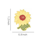 Sunflower Brooch Enamel Pin