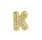 Small Bubble Initial Name Necklace