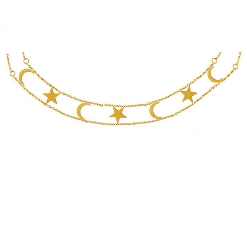 18k Gold Plated Celestial Choker