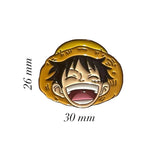 Luffy One Piece Metal Enamel Sticker